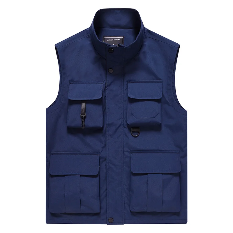 mens work clothes sleeveless jacket veste homme Multi Pocket outdoor fishing photography  tactical softshell vest