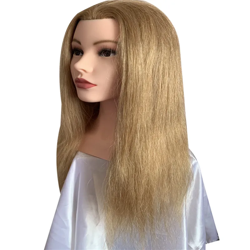 Factory wholesale cheap 100% human hair cheap asian custom female hairdresser salon training head mannequin for beauty school
