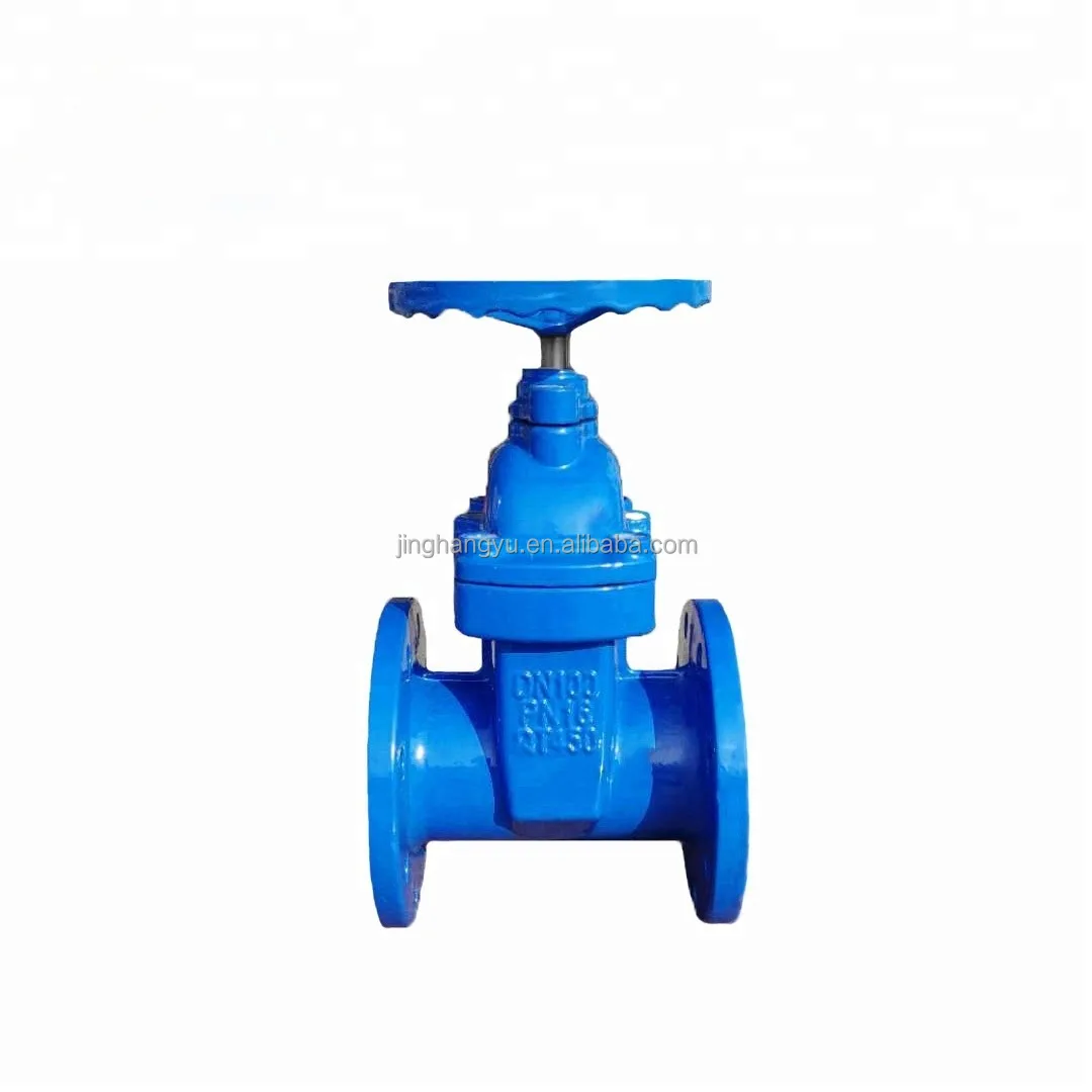 Brass nut on top DIN 3352 GGG50 GGG40 PN16 PN10 Ductile Iron Resilient Seal Gate Valve with brass