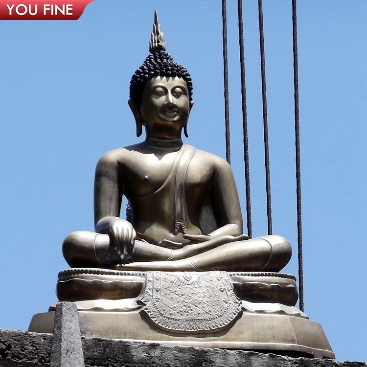 Outdoor Religious Statue of God In Metal Brass for Sale