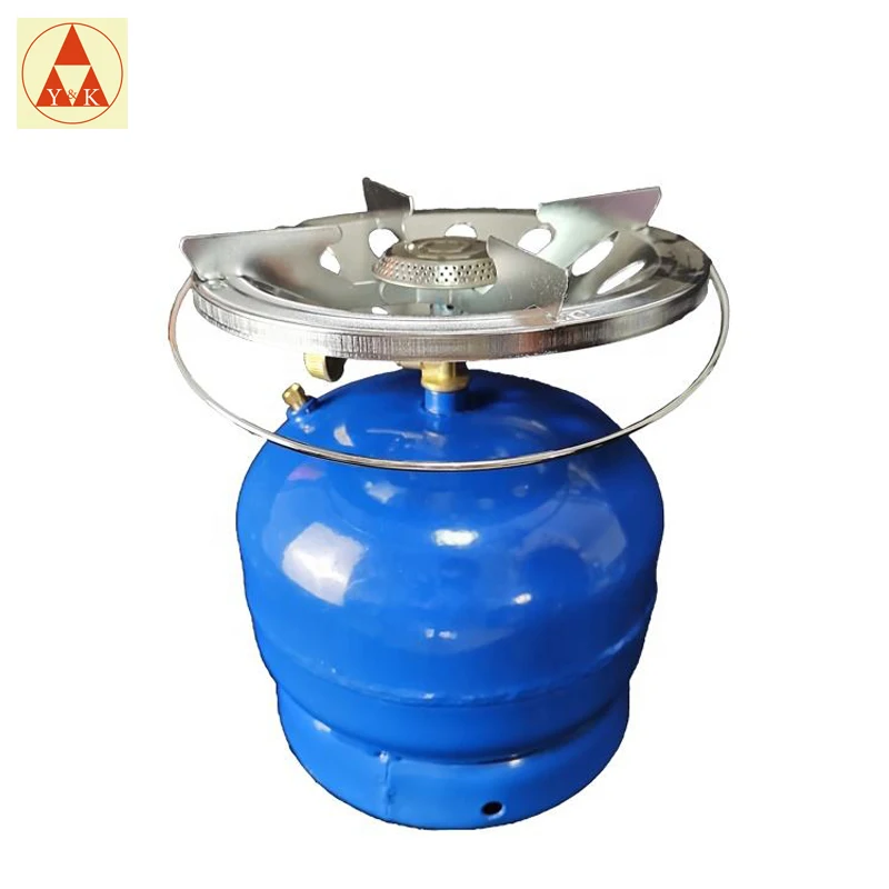 Cheap Blue Mini  LPG Gas Cylinders Tank 2kg Cooking Gas Stove and Cylinder for Camping BBQ