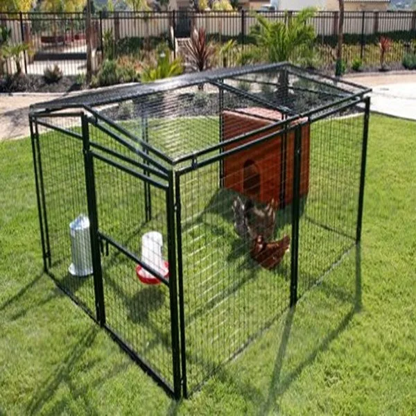 
Universal dog kennel Welded Wire Pen Chicken Coop with Hutch 