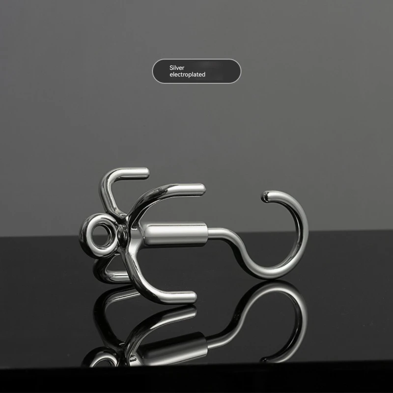 Swivel hook multifunctional home wardrobe storage hat bag bag belt creative hook stand