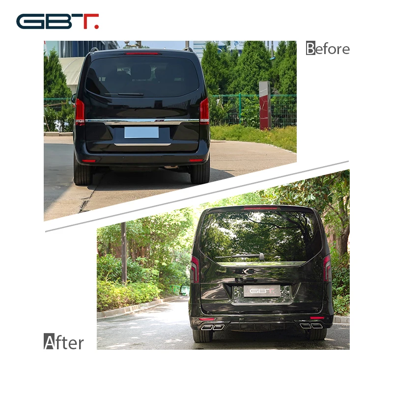 GBT LM Upgrade Parts Bumper Grilles Accessories For 2016-ON Mercedes Benz V Class W447 Vito Facelift Body Kit