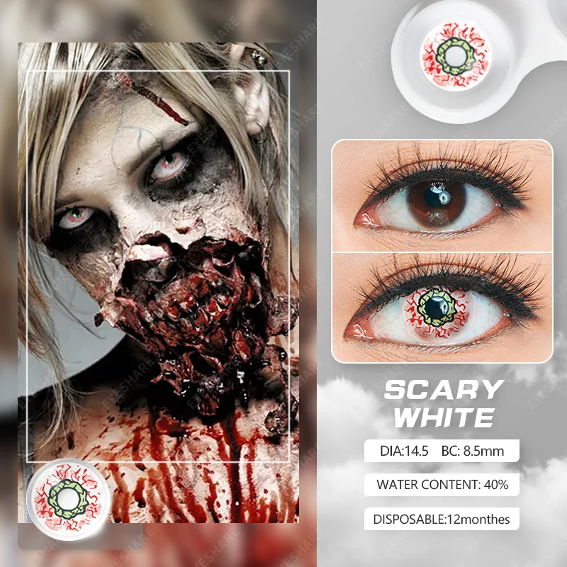 Eyeshare Color Contact Lens Halloween Cosplay Crazy Lenses Contacts Sharingan Circle Blood Zombie eye Colored Eye Contact Lenses