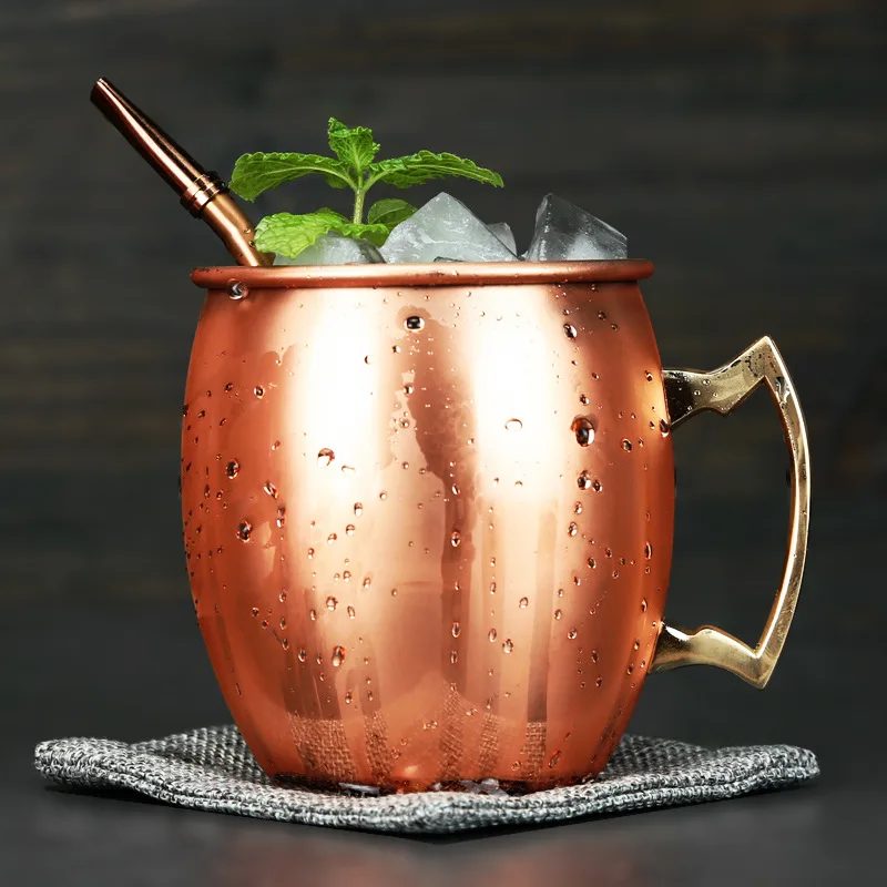 High quality pure copper mug hammered moscow mule copper mug cocktail drinking cups