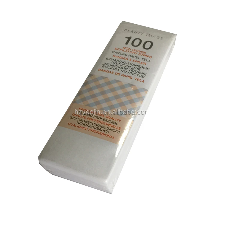 Factory Direct Sale Good Quality 100% Polyester Depilatory Wax Strips Disposable Hair removal Wax Strips