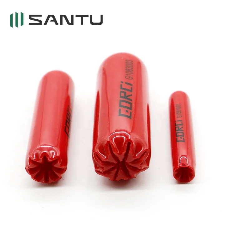Santu Hot Sale Injection 1000V Insulated Electrical Tools VDE Self-Clamping Slip-On Caps for Covering Bare Live Cable Ends