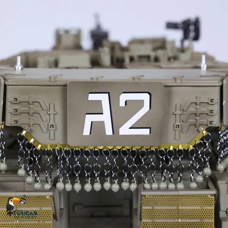 Henglong RC Tank 1/16 IDF Merkava Main Battle Military 3958-1 TK-7.0 Remote Control Model Outdoors Toy Gift for Boys