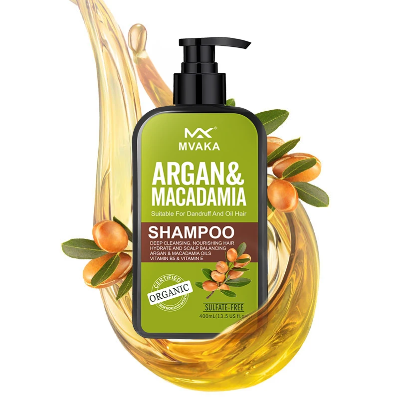 High Quality Private Label Anti Hair Loss Shampoo Sulfate Free Organic Argan Oil Nourishing Hair Shampoo and Conditioner
