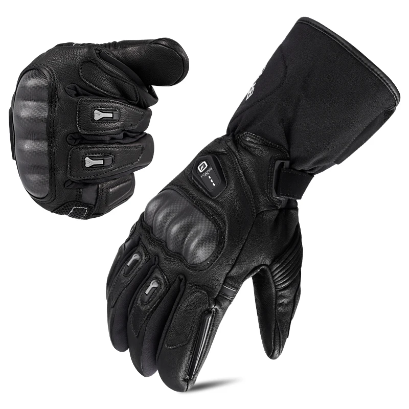 Touchscreen Waterproof Thermal Gloves Rechargeable Battery Powered Heating Gloves Motorcycle Racing Heated Gloves