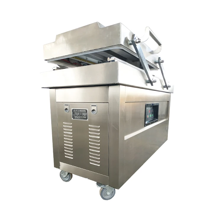 Dz series double chamber smoked meat vacuum packing machine dry fish /meat/food packing