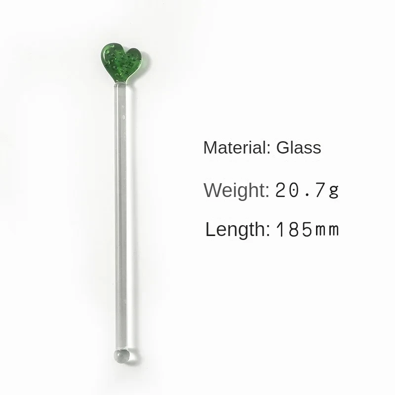 Wholesale Customized Cactus Reusable Coffee Stirring Swizzle Stick, Glass Stirring Rod for Coffee Beverage Cocktail Tea Gifts