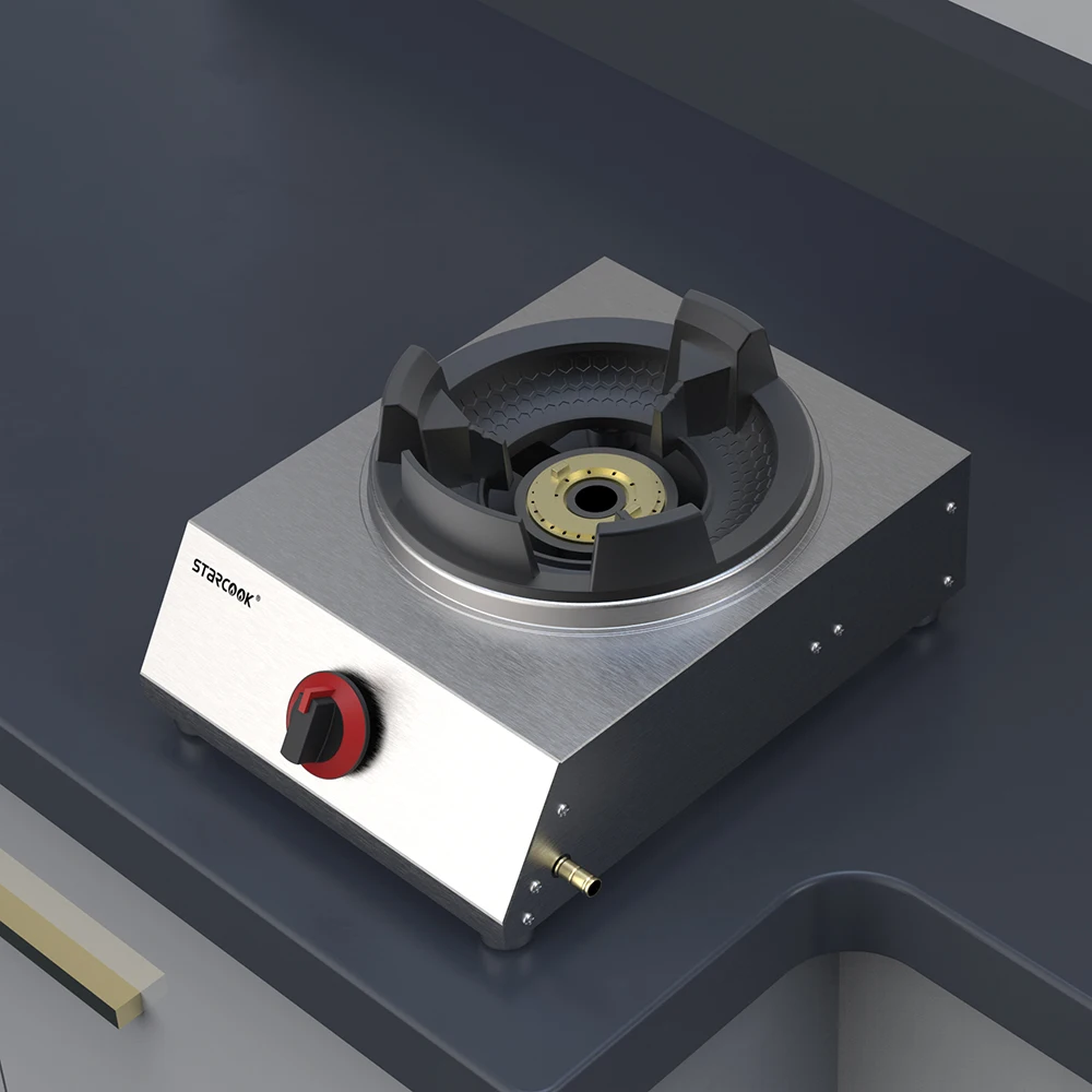 Сертификат CE, чугунная горелка, газовая плита из нержавеющей стали, газовая плита с ветровой плитой