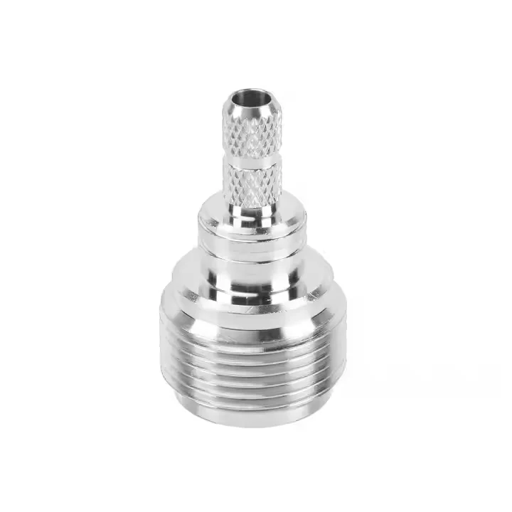 Factory Brass RF Crimp N Type Female Jack Coaxial Connectors for LMR195 LM200 RG223 RG58 RG400 RG142 RG303