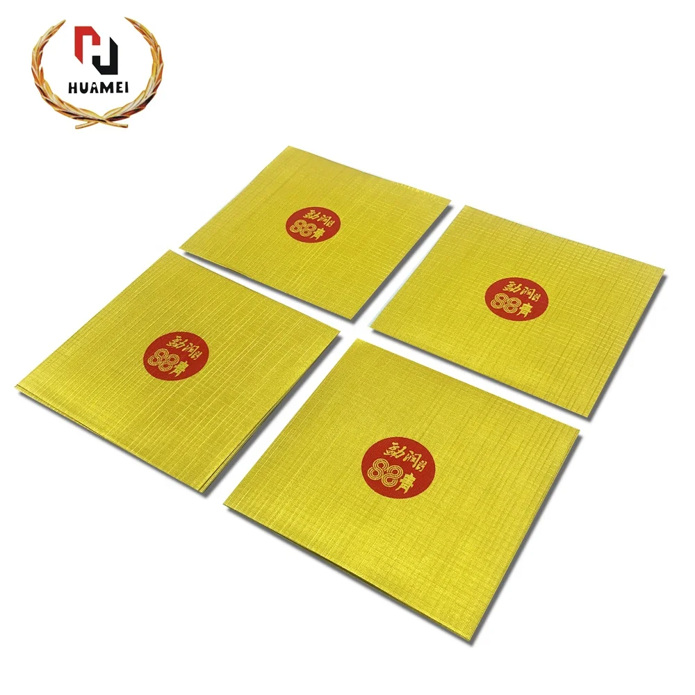 
Golden Embossing aluminum foil Packing paper thickness 0.012MM for Tea wrapping paper/Chocolates paper/Christmas 