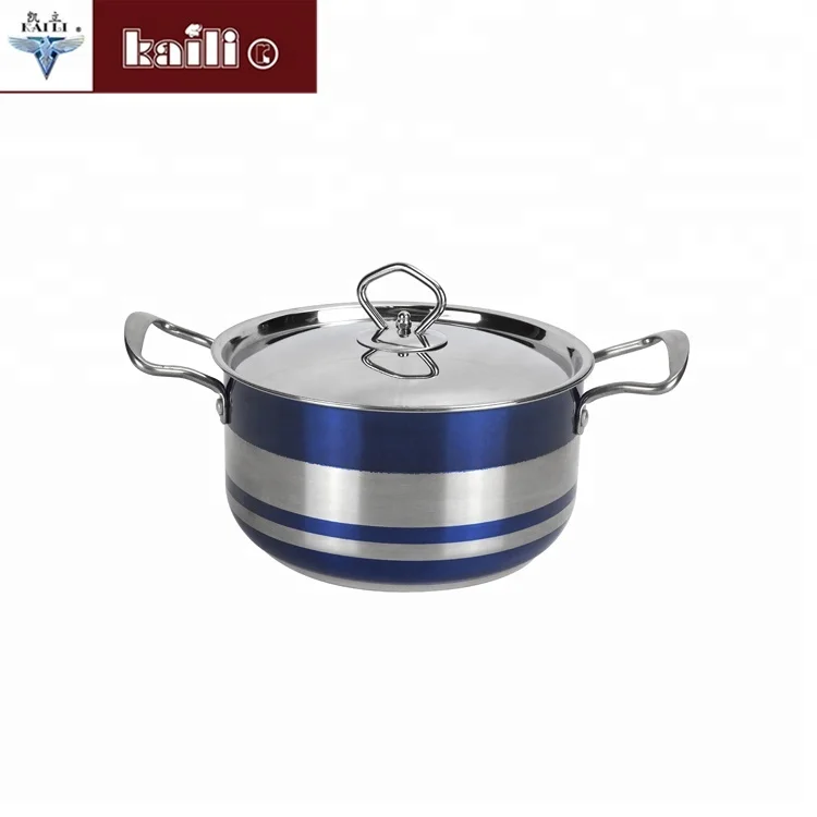Wholesale good quality  double ear stainless steel steamer cooking pot kitchen cookware set