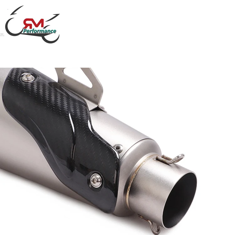 Hot Sell Motorcycle Exhaust Universal Exhaust Muffler For Ducati Paniagle V4 Carbon Fiber Exhaust Heat Shield