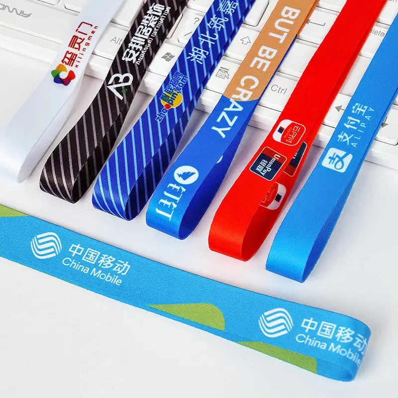 Promotional Order Manufacturer Cheap Personalized Neck Keychain Printing Polyester Sublimation Custom Lanyards With Logo Custom