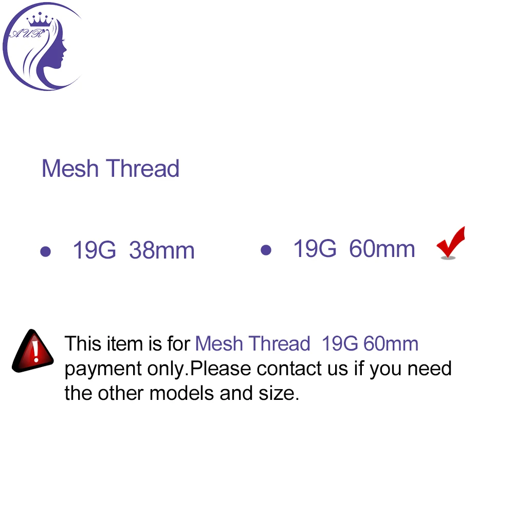 High quality factory medical surgical suture mesh thread 19G 60mm with fine gold thread pdo needle