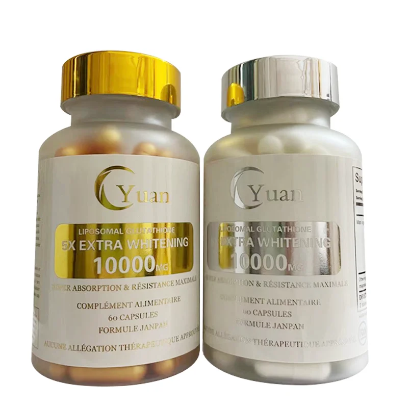 Powerful halal glutathione collagen vitamin C skin whitening capsules