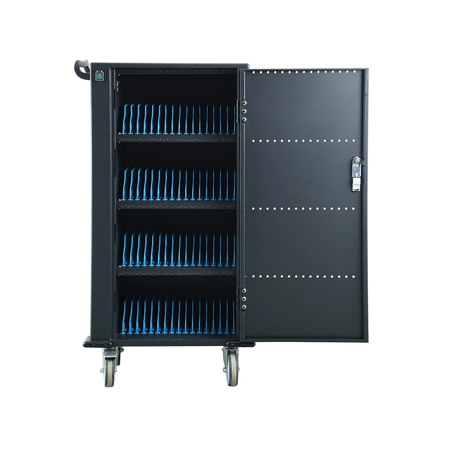 64 Way Metal Door DC Charging Cabinet Tablet Charging Cart With Handle Lock Educational Equipment