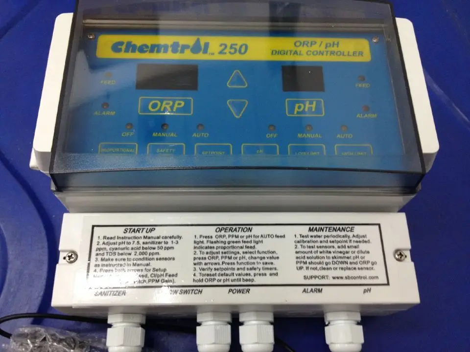 Swimming Pool Cleaning Equipment Water PH ORP Controller Chemtrol 250 Model Automatic Pool Water Monitor
