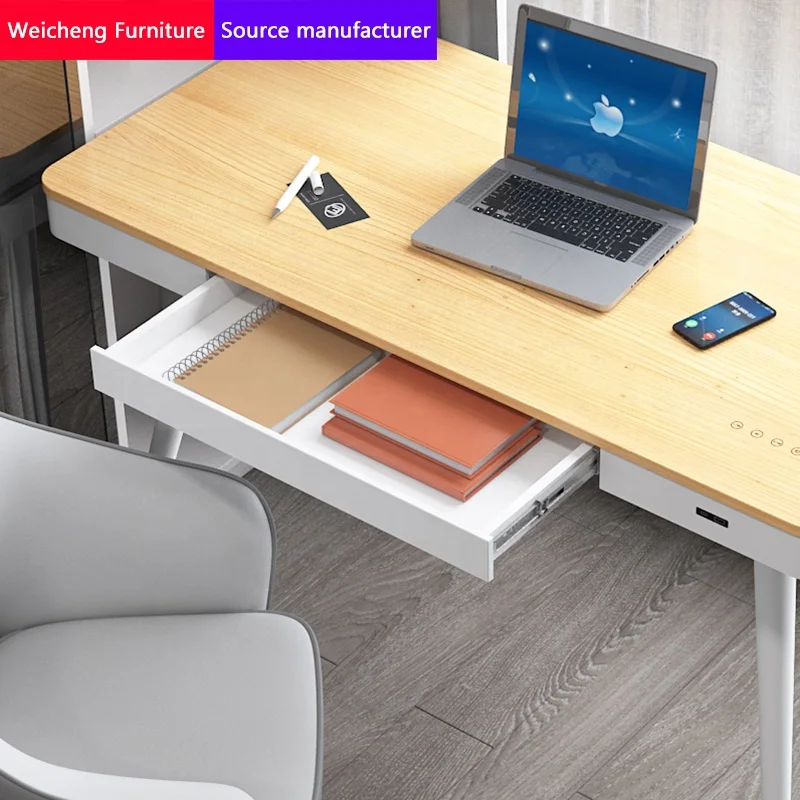 Современный домашний простой в установке компьютерный стол для учебы с динамиком беспроводной зарядки типа C и USB зарядка умный офисный