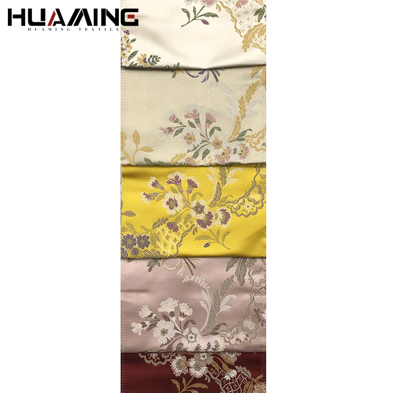 Staubli jacquard Chinese Style Brocade Jacquard Fabric Silk textile suppliers Upholstery Fabric Home textile