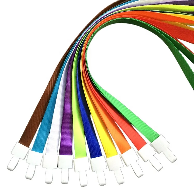 Wholesale Multicolor Polyester Lanyard Paracord Medical Nurse College ID Badge Holder Neck Rope Lanyard for Exhibition Event