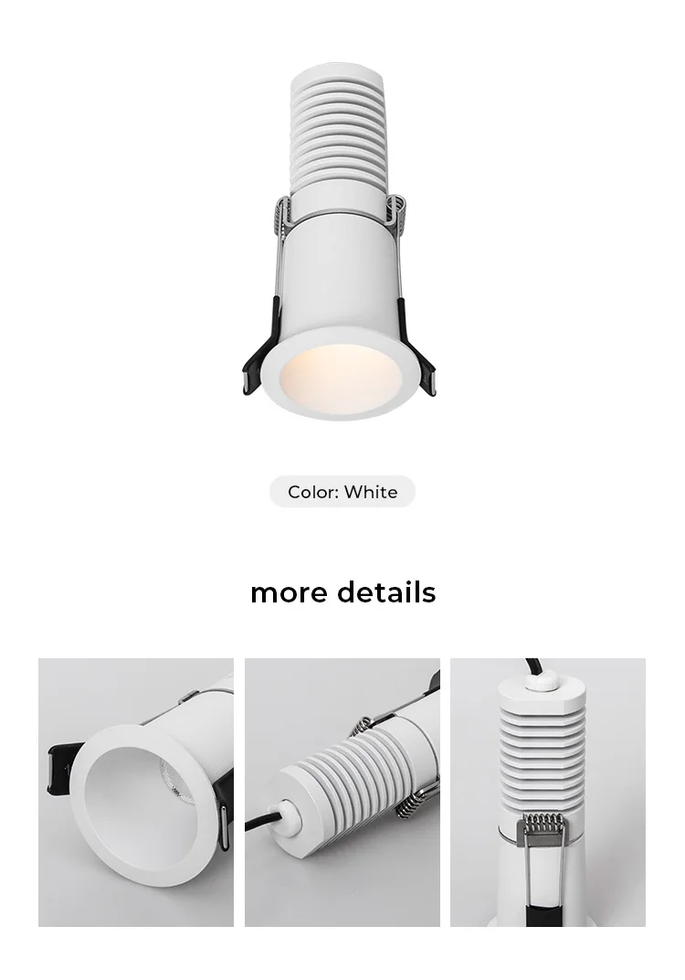 VJC 8W IP54 Power Deep Recessed Downlight for Indoor Use and Outdoor Use Slim Trim and Low UGR Design Led Downlight