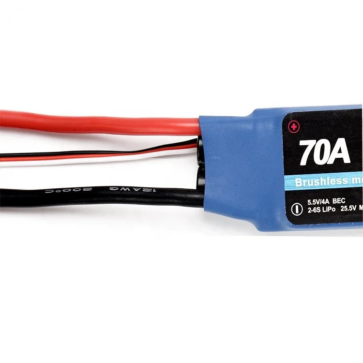 Aircraft motor parts 70a for rc brushless motors esc brushless speed control