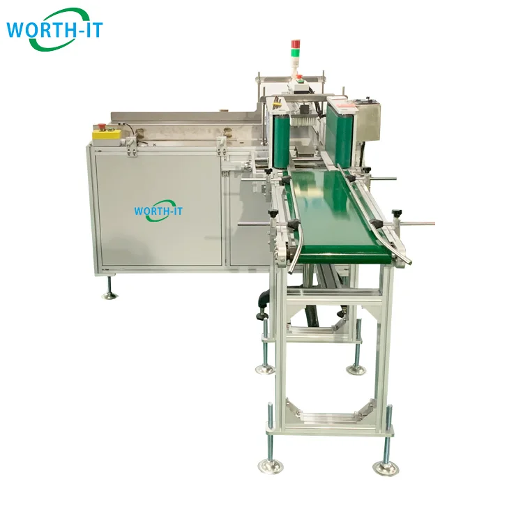 Counting and flipping small paper boxes to a collect pallet