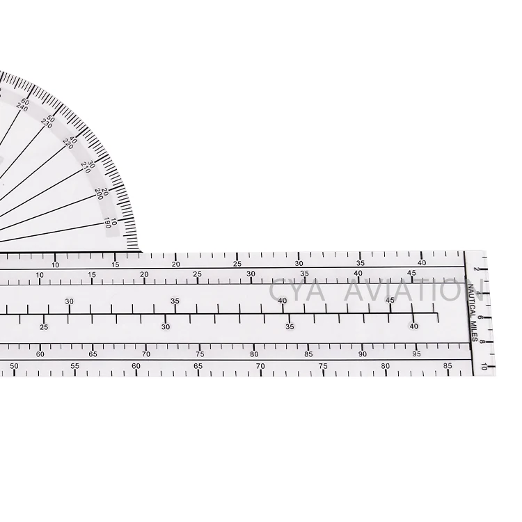 Cya Aviation Fixed Navigation Plotter  for Pilots Student Nautical Miles Azimuth CFP-2