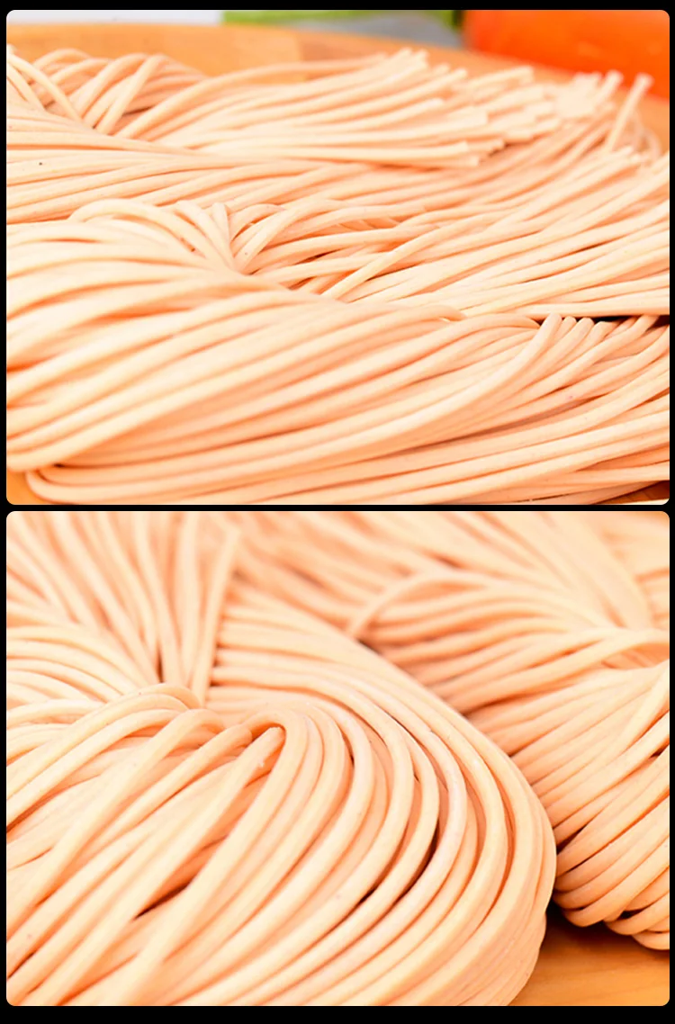 Wheatsun 400g  Vegetable Fresh Noodles Carrot Fast Cooked Semi-Dry Wet Noodles