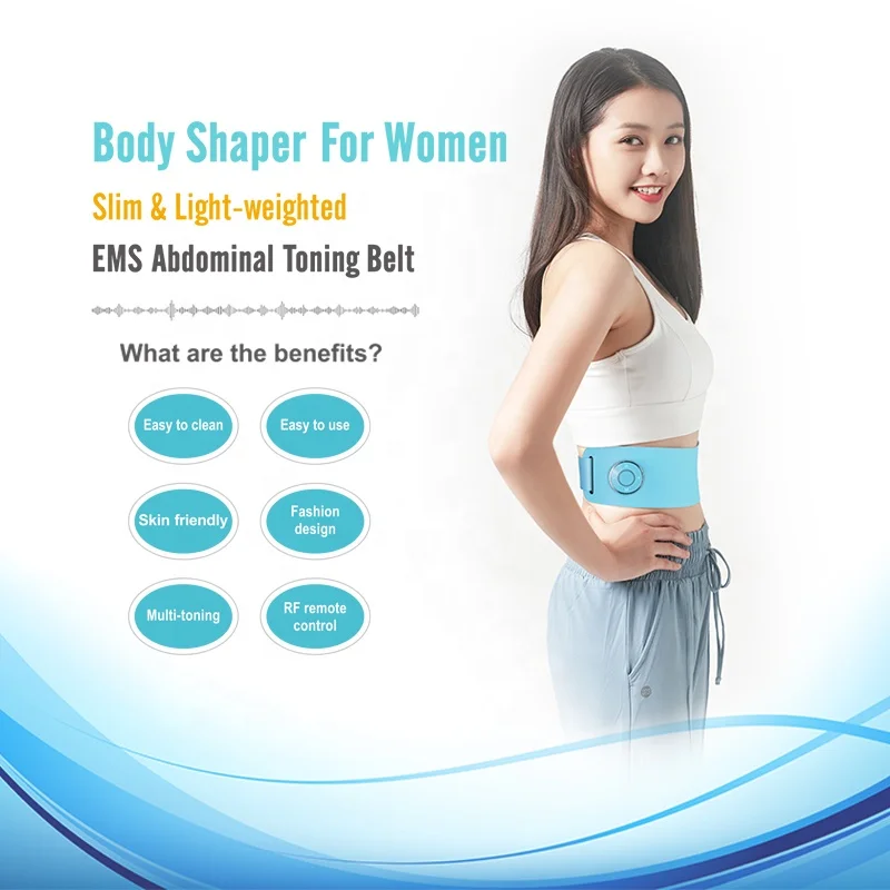 OEM ODM Offered Fat Burning women men PU leather Electric Heating waist trainer belt