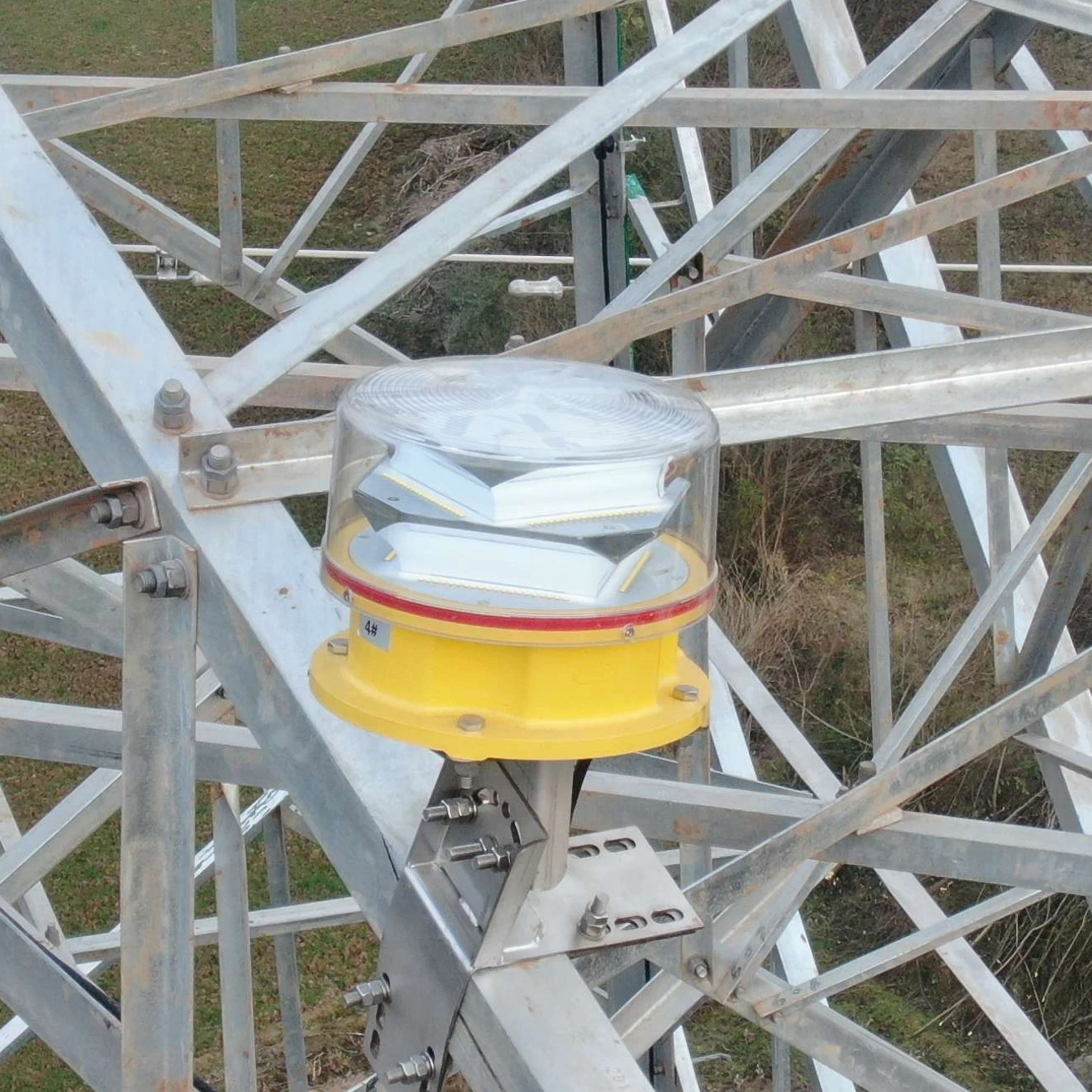 ICAO FAA 2000cd-20000cd Type A White medium intensity obstruction light for telecom tower, GSM, smokestacks, buildings