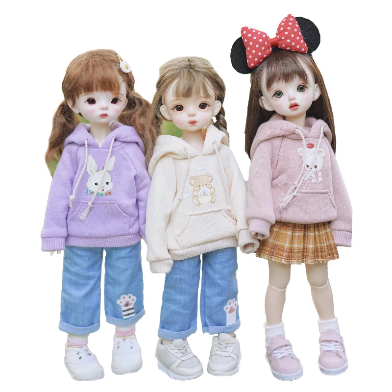 Fashion BJD SD hoodie print hoodie  Hot sale of high quality 1/3, 1/6 doll clothes