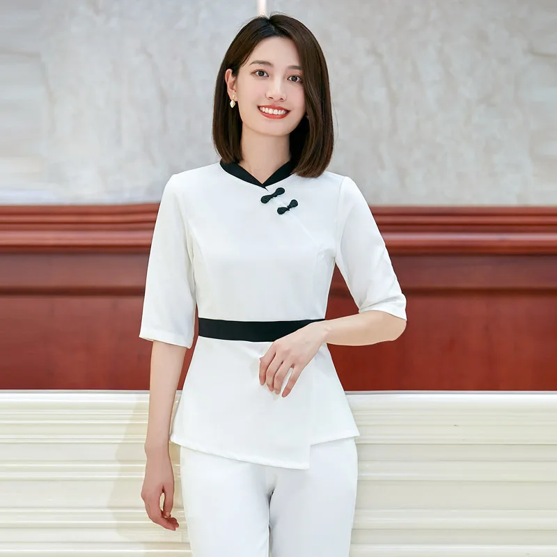 Beautician Work Wear Uniform Thai Massage Spa Uniforms Hotel Beauty Salon SPA Uniforms for Women beautician