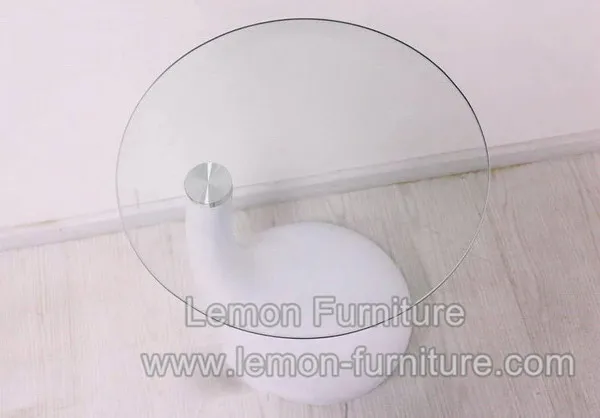 China hot selling modern glass desktop fiberglass table leg tea table for living room