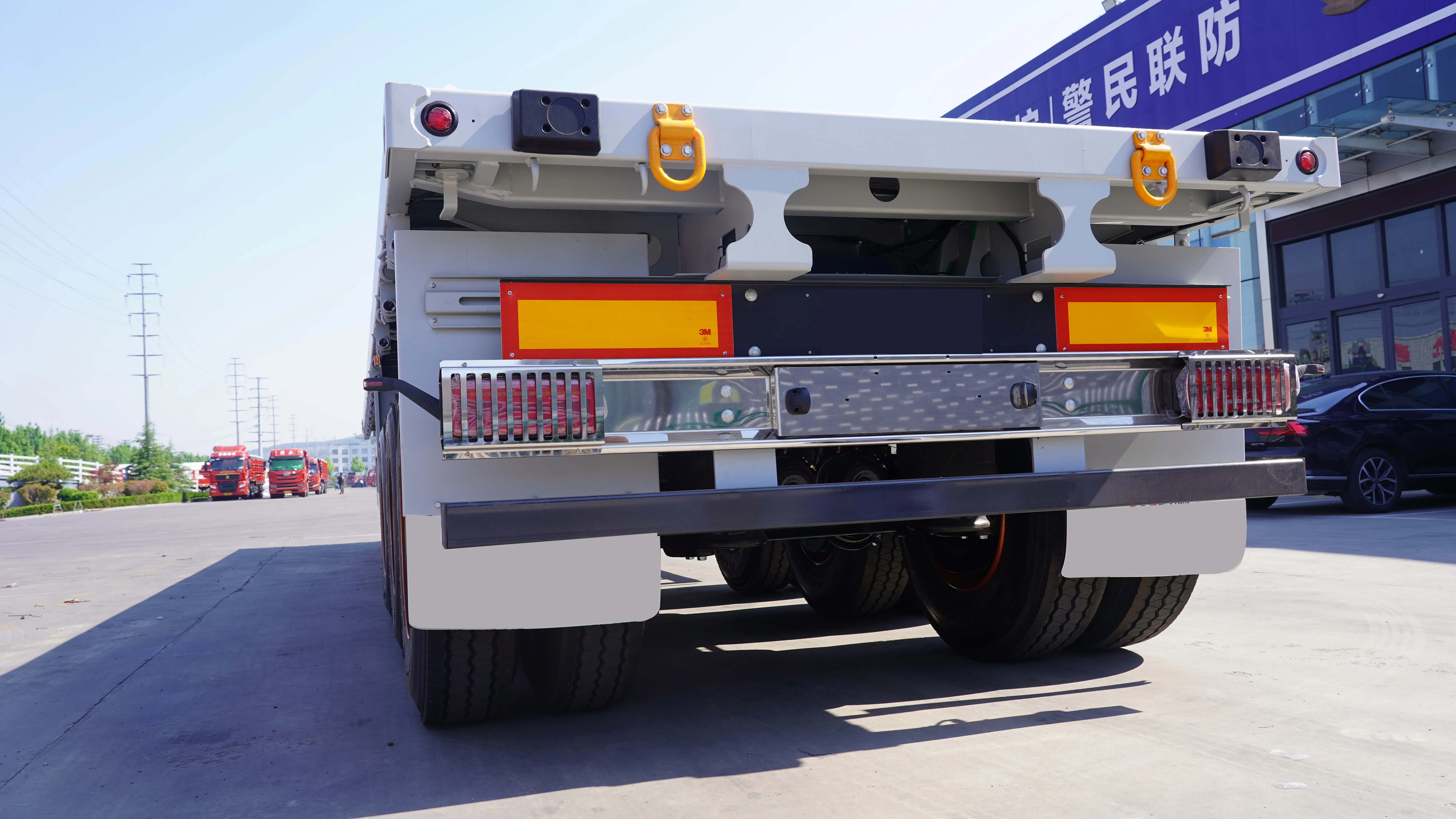 Heavy truck Direct Factory Automated production 3axles flatbed trailer semi Special Automotive cargo in warehouse cheap Price TP