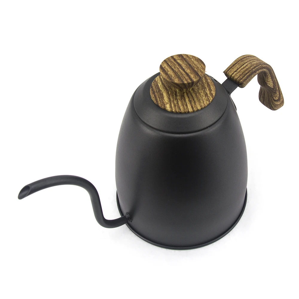 Wood hand drip Metal Gooseneck electric coffee pot kettle