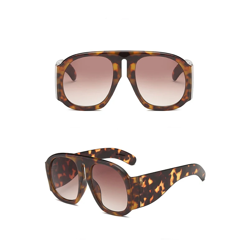 
CC1770 new black oversized visor sunglasses women multi gradient color lens aviation designers shades for sunglasses men women 