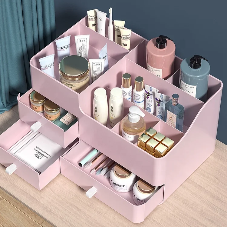 Plastic Makeup Vanity Drawer Organizers