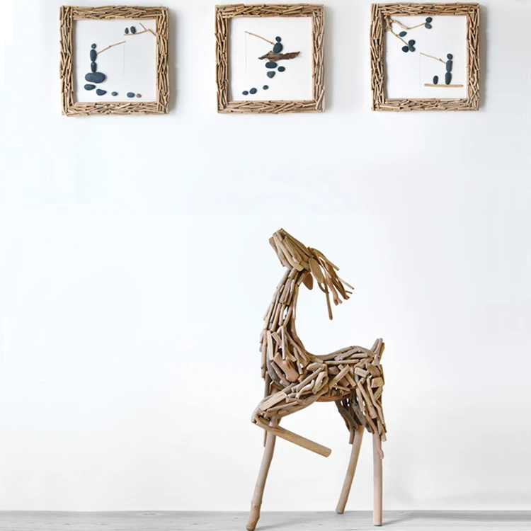 
Handmade Nordic Style Art Wall Decoration Wooden Painting For Living Room Or Restaurant 