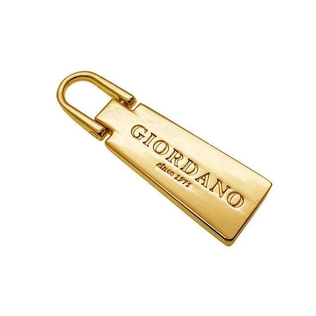 Manufacturer Custom LOGO Zipper Slider Handbag Accessories Metal zipper puller Exquisite Pattern zipper pulls for Garment Bag