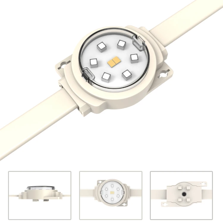 1.5W DMX RGB outdoor led point light DC24V IP68 color changing full color pixel led lighting illuminate