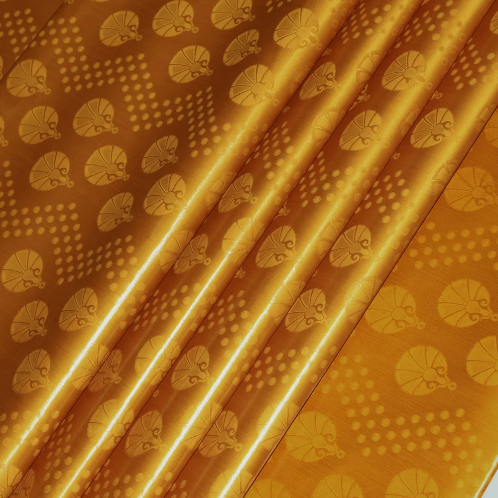 Gold Royal Diamond XL Custom Fabric Print 100% Cotton Textile Manufacture Do customize African Bazin Riche