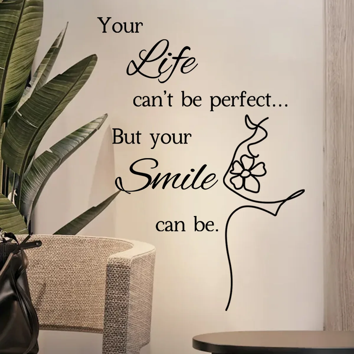 Английский мотивационный слоган ваша жизнь Наклейка на стену гостиная спальня комната фон настенные украшения наклейки самоклеящиеся