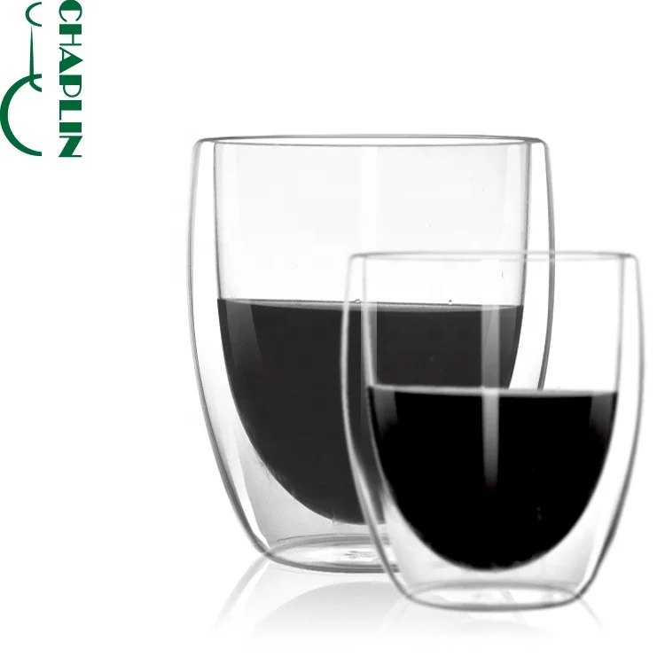 
Eco-friendly Double Wall Glass Cup With High Borosilicate Glass 